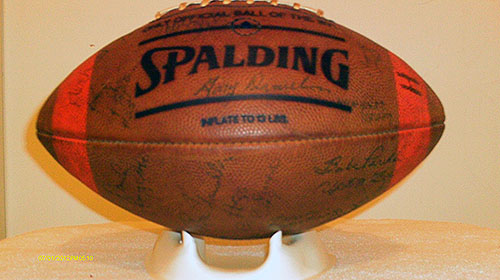 Charlotte Hornets Autographed Football